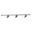 Kuzco Paolo 81" x 5" Dimmable LED Trilo Ceiling Kit 3000K, Blk - TR3C-S25925-BK