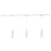 Kuzco Remuda 81" White Dimmable LED Trilo Ceiling Kit 4000K - TR3C4-P71602-WH