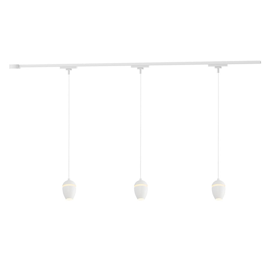 Kuzco Eloa 38" White Dimmable LED Trilo Ceiling Kit 4000K, Wht - TR3C4-P89703-WH