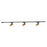 Kuzco Paolo 81" x 5" Gold Dim LED Trilo Ceiling Kit 4000K, GD - TR3C4-S25925-BG