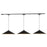 Kuzco Luiz 81" Black Dimmable LED Trilo Ceiling Kit, Blk - TR3L-P73915-BK