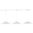 Kuzco Luiz 81" White Dimmable LED Trilo Ceiling Kit 4000K, Wht - TR3L4-P73915-WH