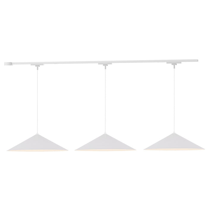 Kuzco Luiz 81" White Dimmable LED Trilo Ceiling Kit 4000K, Wht - TR3L4-P73915-WH