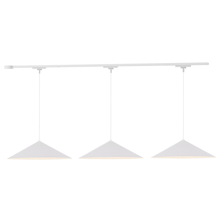 Kuzco Luiz 81" White Dimmable LED Trilo Ceiling Kit 4000K, Wht - TR3L4-P73915-WH