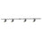 Kuzco Paolo 81" x 5" Dim LED Trilo Ceiling Kit 4000K, Black- TR4C4-S25925-BK