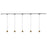 Kuzco Faria 81" Gold Dim LED Trilo Ceiling Kit 3000K, Gold - TR5C-P26903-BG
