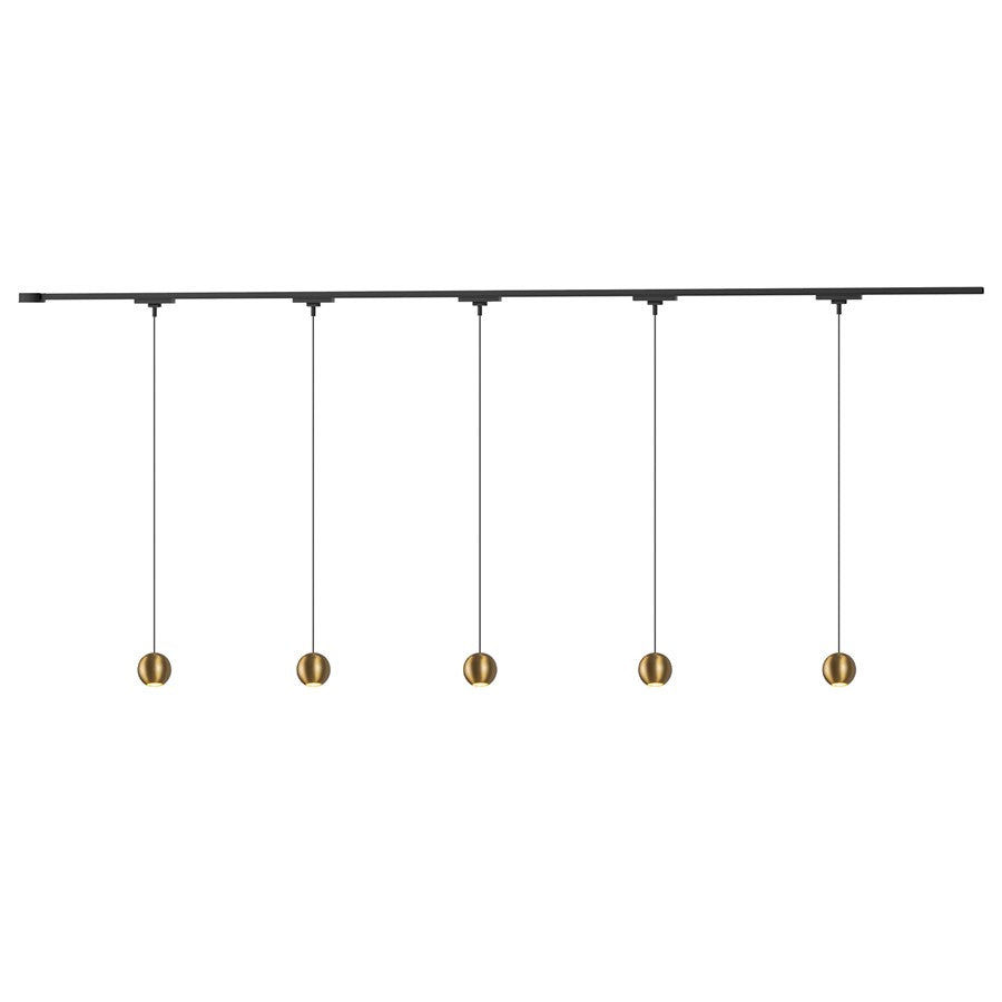 Kuzco Faria 81" Gold Dim LED Trilo Ceiling Kit 3000K, Gold - TR5C-P26903-BG
