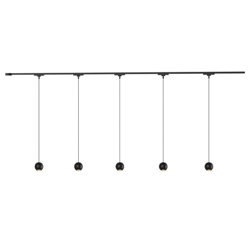 Kuzco Faria 81" Black Dimmable LED Trilo Ceiling Kit, Blk - TR5C-P26903-BK