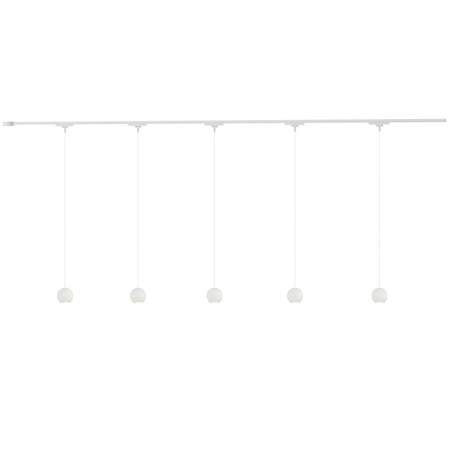Kuzco Faria 81" White Dimmable LED Trilo Ceiling Kit 3000K, Wht - TR5C-P26903-WH