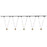 Kuzco Faria Dbl 81" Gold Dim LED Trilo Ceiling 3000K, Gold - TR5C-P27203-BG