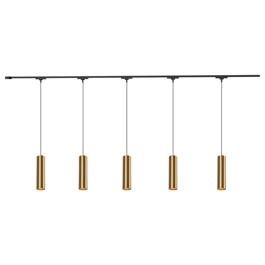 Kuzco Remuda 81" Gold Dim LED Trilo Ceiling Kit 3000K, Gold - TR5C-P71602-BG