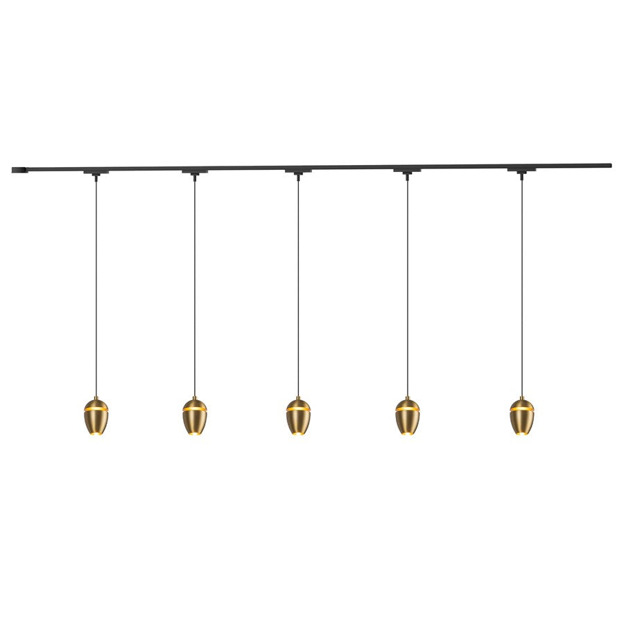 Kuzco Eloa 81" Gold Dim LED Trilo Ceiling Kit 3000K, Gold - TR5C-P89703-BG
