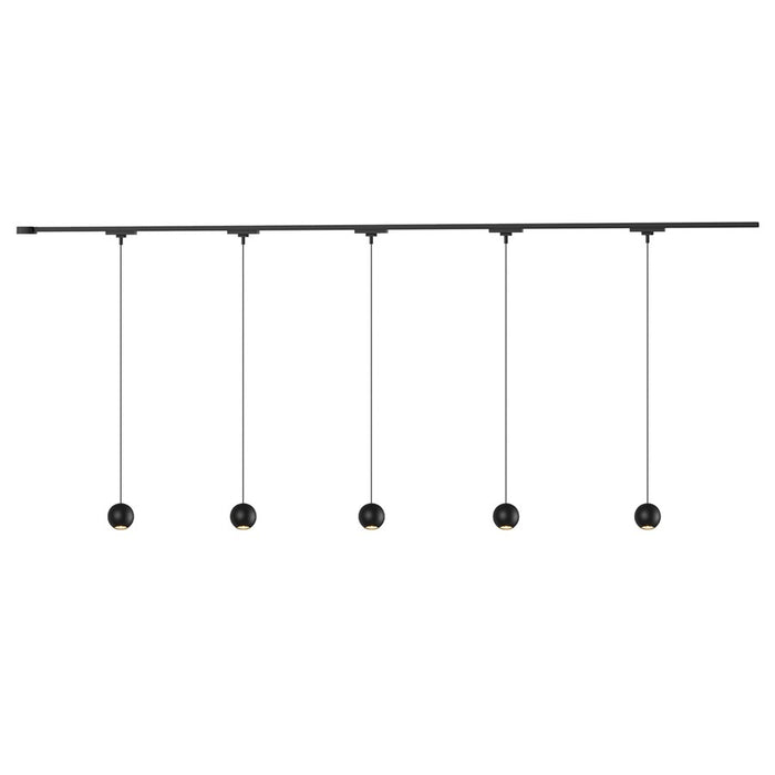 Kuzco Faria 81" Black Dimmable LED Trilo Ceiling Kit 4000K, BK - TR5C4-P26903-BK