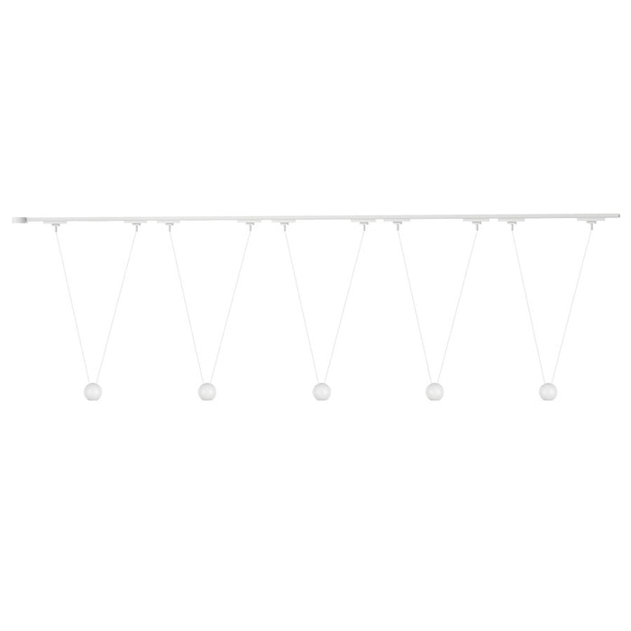 Kuzco Faria Dbl 81" Wht Dim LED Trilo Ceiling Kit 4000K, Wht - TR5C4-P27203-WH