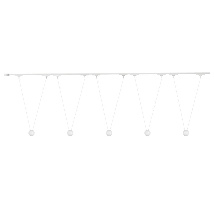 Kuzco Faria Dbl 81" Wht Dim LED Trilo Ceiling Kit 4000K, Wht - TR5C4-P27203-WH