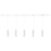 Kuzco Remuda 81" Dimmable LED Trilo Ceiling Kit 4000K, WH - TR5C4-P71602-WH