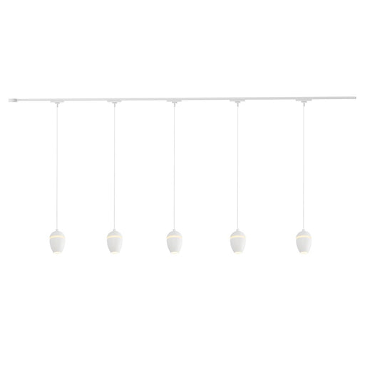 Kuzco Eloa 81" White Dimmable LED Trilo Ceiling Kit 4000K, Wht - TR5C4-P89703-WH