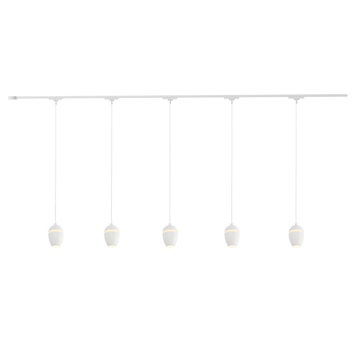 Kuzco Eloa 81" White Dimmable LED Trilo Ceiling Kit 4000K, Wht - TR5C4-P89703-WH
