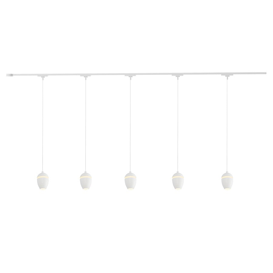 Kuzco Eloa 81" White Dimmable LED Trilo Ceiling Kit 4000K, Wht - TR5C4-P89703-WH