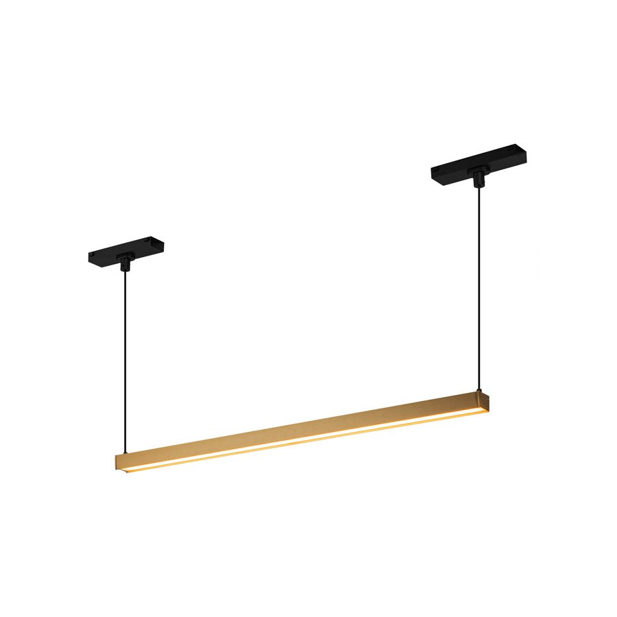 Kuzco Mira 22" Trilo Track Linear Pendant, 4000K, Brushed Gold - TRL28122-BG-4K