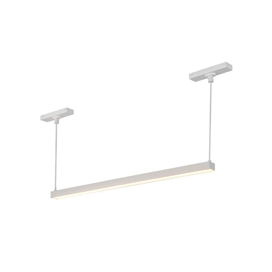 Kuzco Mira 22" Trilo Track Linear Pendant, 4000K, White - TRL28122-WH-4K