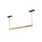 Kuzco Kyan 22" Trilo Track Linear Pendant, Brushed Gold - TRL29422-BG