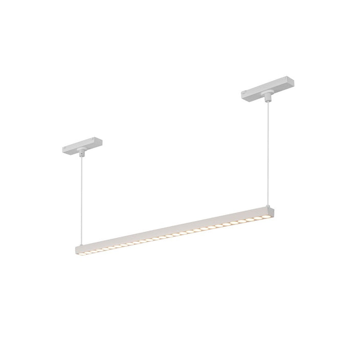 Kuzco Kyan 22" Trilo Track Linear Pendant, 4000K, White - TRL29422-WH-4K