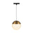 Kuzco Monae 7" Trilo Track Pendant, 4000K, Gold/Frosted Acrylic - TRP11707-BG-4K