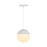 Kuzco Monae 7" Trilo Track Pendant, White/Frosted Acrylic Shade - TRP11707-WH