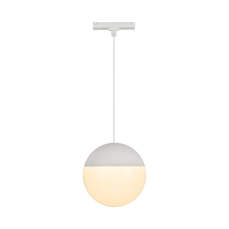 Kuzco Monae 7" Trilo Track Pendant, White/Frosted Acrylic Shade - TRP11707-WH