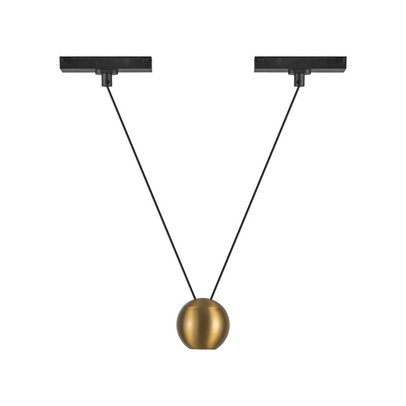 Kuzco Faria Double 3" Trilo Track Pendant, Brushed Gold - TRP27203-BG