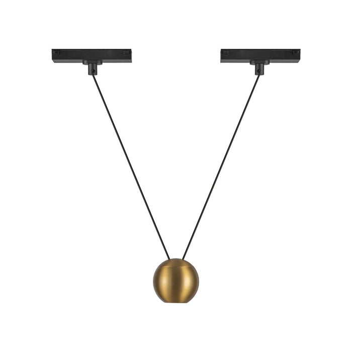 Kuzco Faria Double 3" Trilo Track Pendant, Brushed Gold - TRP27203-BG