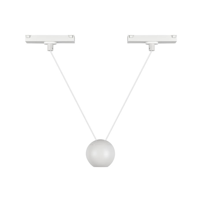 Kuzco Faria Double 3" Trilo Track Pendant, White - TRP27203-WH