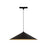 Kuzco Luiz 15" Trilo Track Pendant, Black/Steel Shade - TRP73915-BK