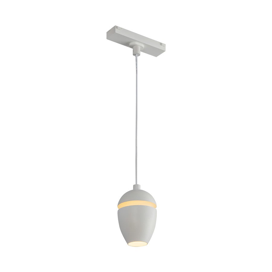 Kuzco Eloa 3" Trilo Track Pendant, White - TRP89703-WH