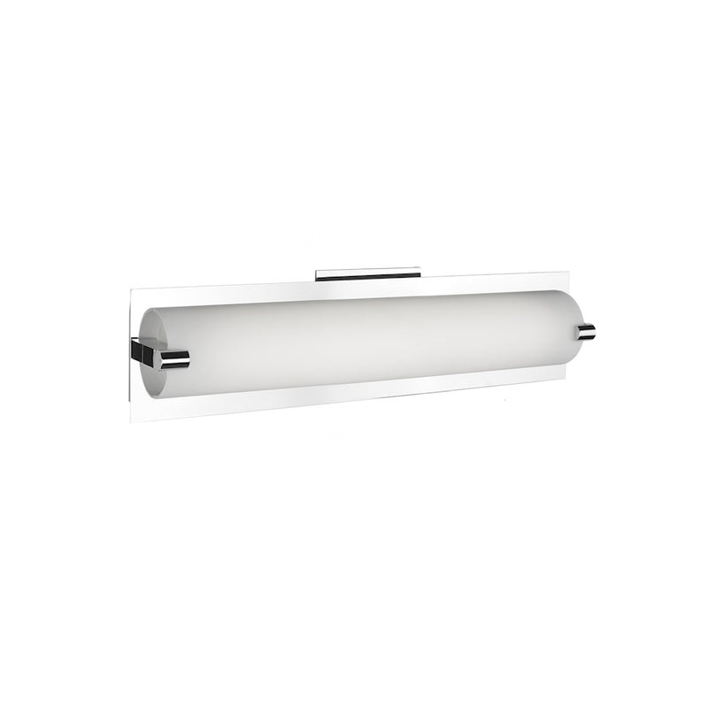 Kuzco Lighthouse 18in 1-Light LED Vanity | Modern Chrome and Opal Glass | Bathroom Vanity Light | 18 x 4 in | Model VL0118-CH
