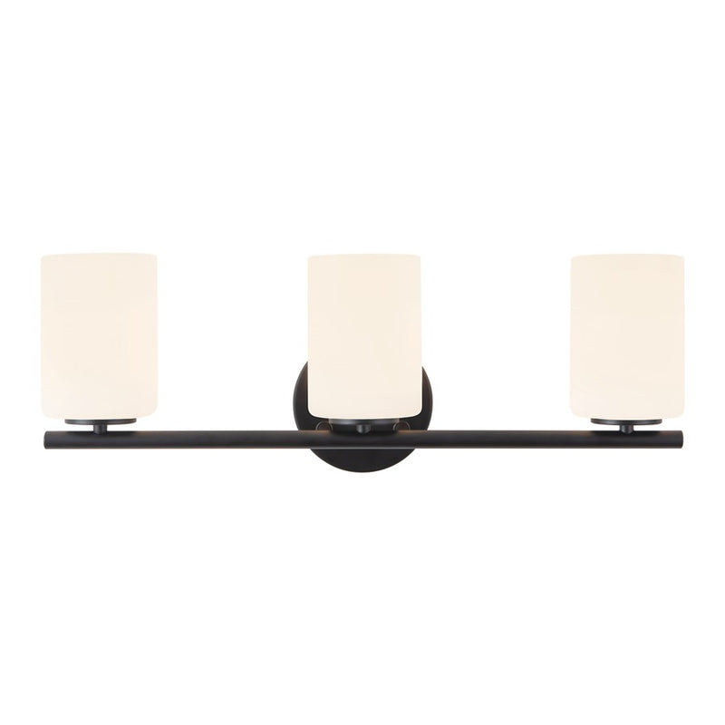 Kuzco Ezra 22" Blk Dim Bathroom Vanity Light, Blk - VL0712722BK