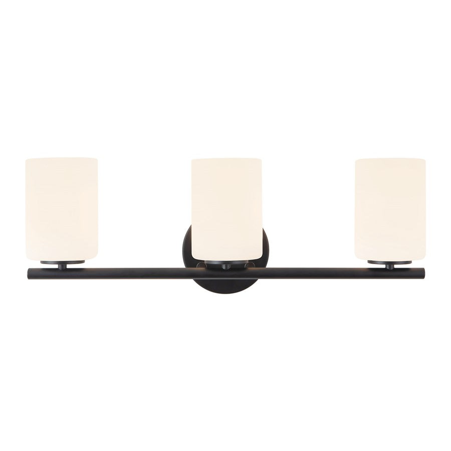 Kuzco Ezra 22" Blk Dim Bathroom Vanity Light, Blk - VL0712722BK
