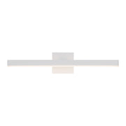 Kuzco Vega 23in 1-Light Vanity Light | Modern White and White Acrylic Diffuser | Bathroom & Bedroom | 23 x 1.38 x 3.25 in | Model VL10323-WH