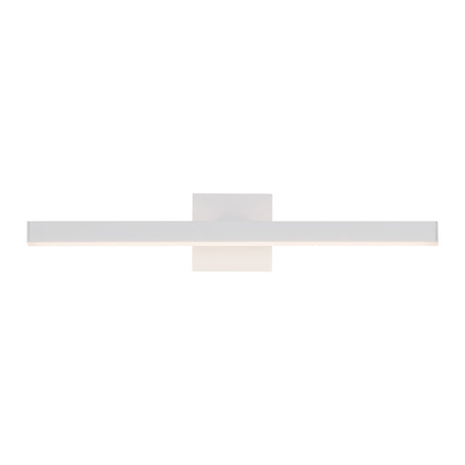Kuzco Vega 23in 1-Light Vanity Light | Modern White and White Acrylic Diffuser | Bathroom & Bedroom | 23 x 1.38 x 3.25 in | Model VL10323-WH