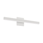 Kuzco Vega 23in 1-Light Vanity Light | Modern White and White Acrylic Diffuser | Bathroom & Bedroom | 23 x 1.38 x 3.25 in | Model VL10323-WH