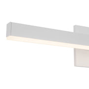 Kuzco Vega 23in 1-Light Vanity Light | Modern White and White Acrylic Diffuser | Bathroom & Bedroom | 23 x 1.38 x 3.25 in | Model VL10323-WH