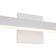 Kuzco Vega 23in 1-Light Vanity Light | Modern White and White Acrylic Diffuser | Bathroom & Bedroom | 23 x 1.38 x 3.25 in | Model VL10323-WH