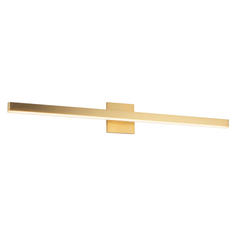 Kuzco Vega 37in LED Vanity Light | Brushed Gold and White Acrylic Diffuser | Bathroom & Bedroom Vanity | 2000lm 3000K 90CRI | Model VL10337-BG