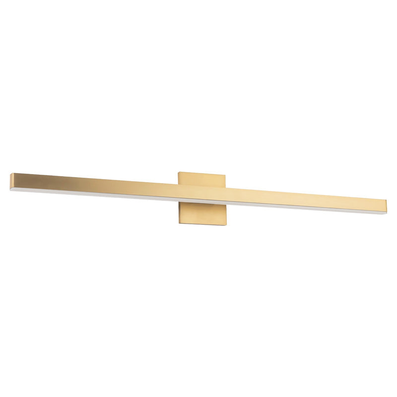 Kuzco Vega 37in LED Vanity Light | Brushed Gold and White Acrylic Diffuser | Bathroom & Bedroom Vanity | 2000lm 3000K 90CRI | Model VL10337-BG