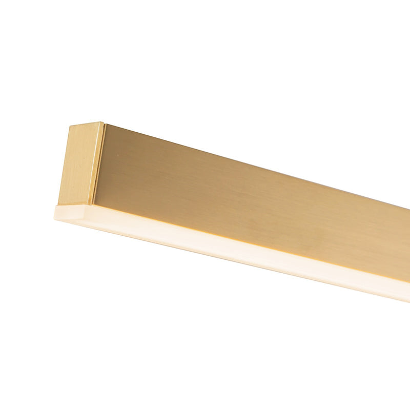 Kuzco Vega 37in LED Vanity Light | Brushed Gold and White Acrylic Diffuser | Bathroom & Bedroom Vanity | 2000lm 3000K 90CRI | Model VL10337-BG