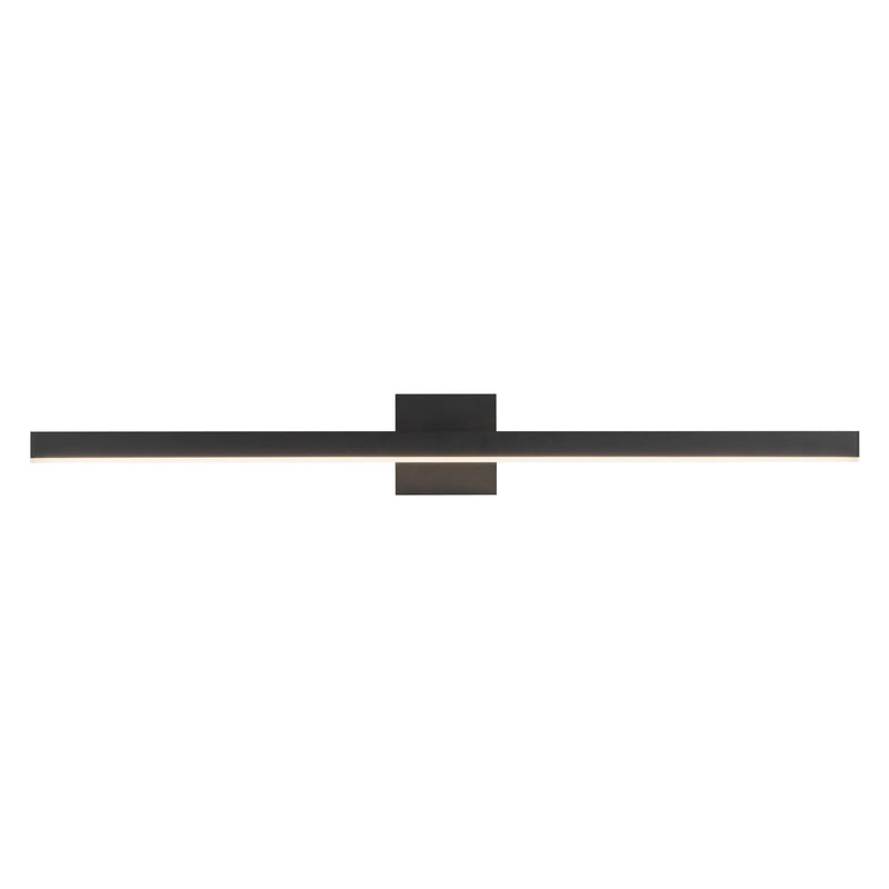 Kuzco Vega 37in LED Vanity Light | Black Frame with White Acrylic Diffuser | Bathroom & Bedroom Vanity | 2000lm, 3000K, Dimmable | Model VL10337-BK