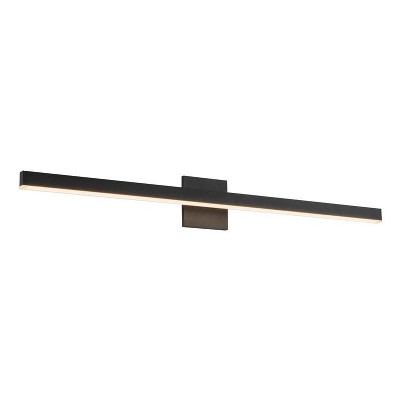 Kuzco Vega 37in LED Vanity Light | Black Frame with White Acrylic Diffuser | Bathroom & Bedroom Vanity | 2000lm, 3000K, Dimmable | Model VL10337-BK