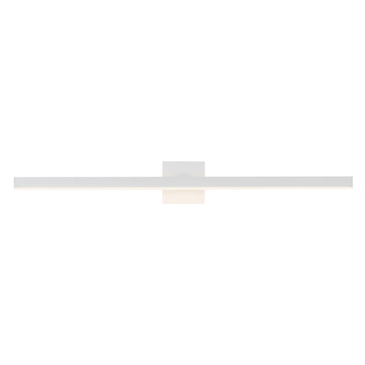 Kuzco Vega 37in LED Vanity Light | Modern White Metal and White Acrylic Diffuser | Bathroom & Bedroom | 2000lm 3000K Dimmable Damp | Model VL10337-WH