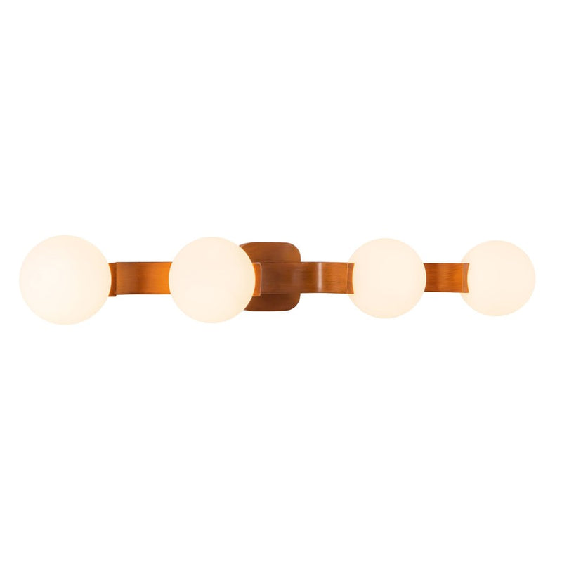 Kuzco Briar 34" Brown Bathroom Vanity Light, Teak